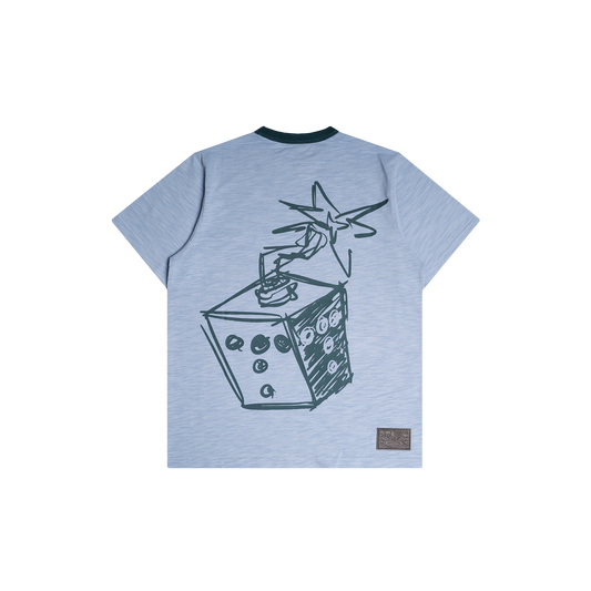 SCRIBBLE LOGO TEE Blue