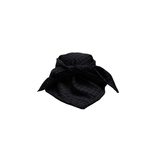 STUDDED LOGO CAP Black