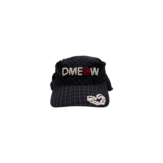STUDDED LOGO CAP Black