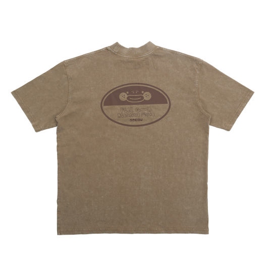 Stoned Wash Tee • Brown