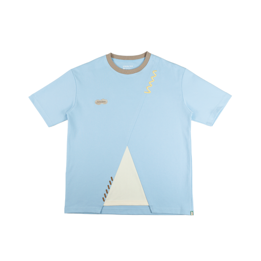 BIY Paneled Tee • Blue