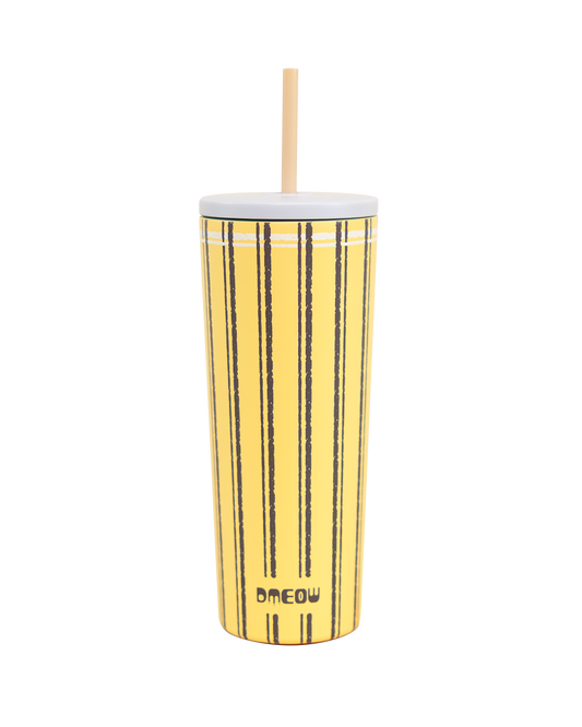 D • Zone Sense Straw Yellow in Wonderama Peri Peach Lid - 22oz/ 650ml