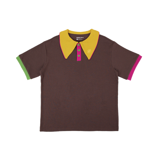 Short Sleeve Polo Tee • Choco