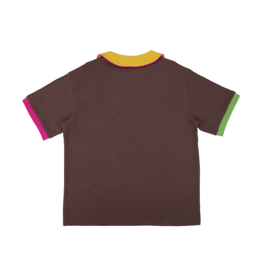 Short Sleeve Polo Tee • Choco