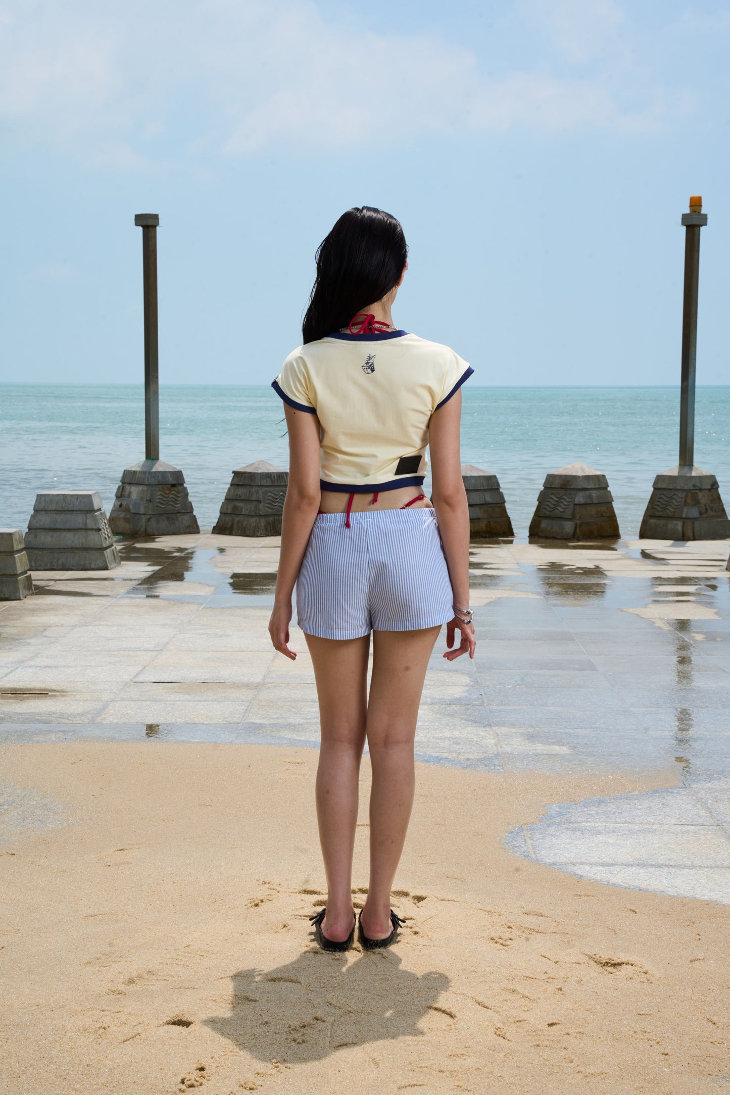 INFAMOUS BOXY TEE Beige