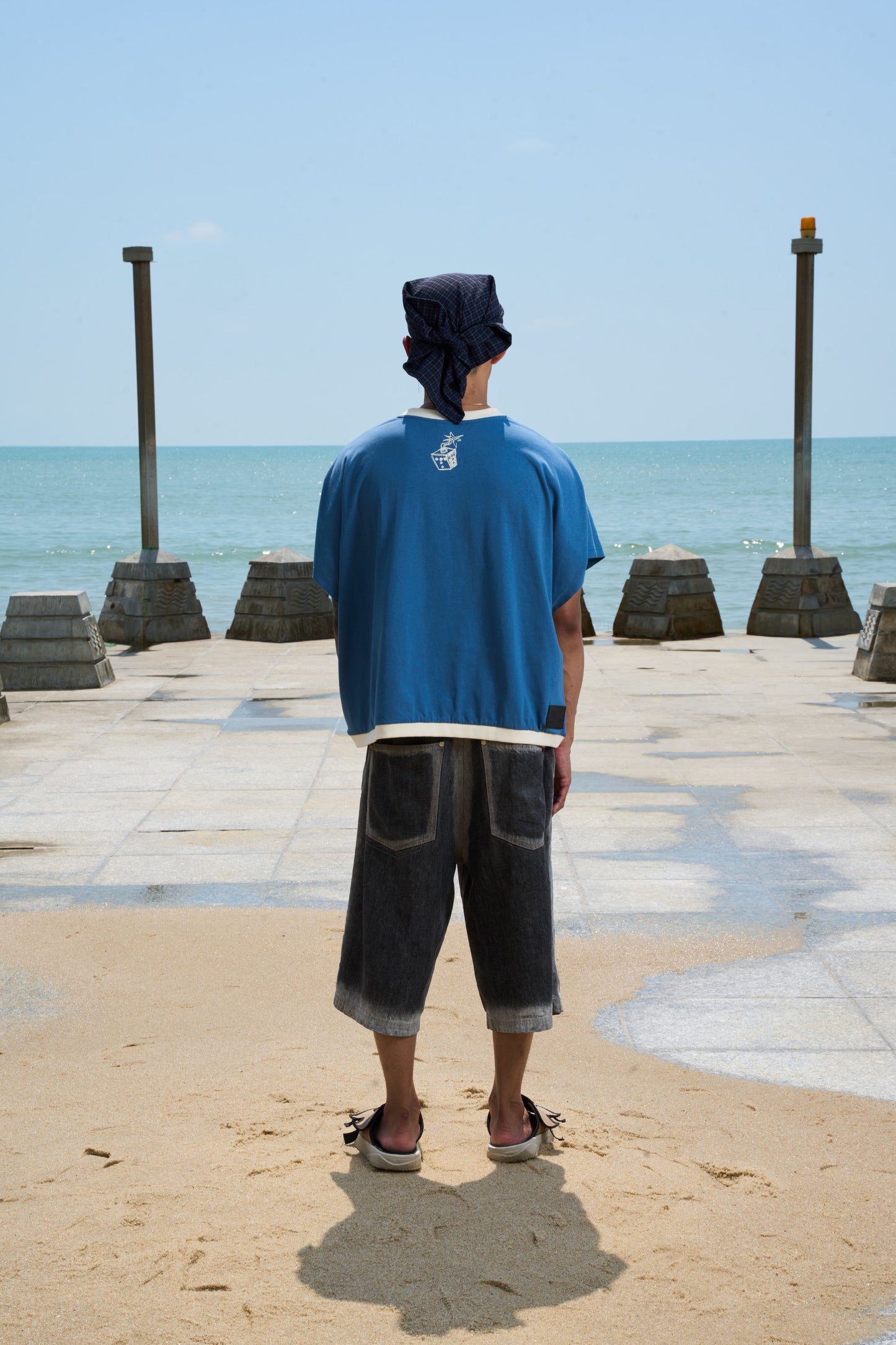 INFAMOUS BOXY TEE Blue
