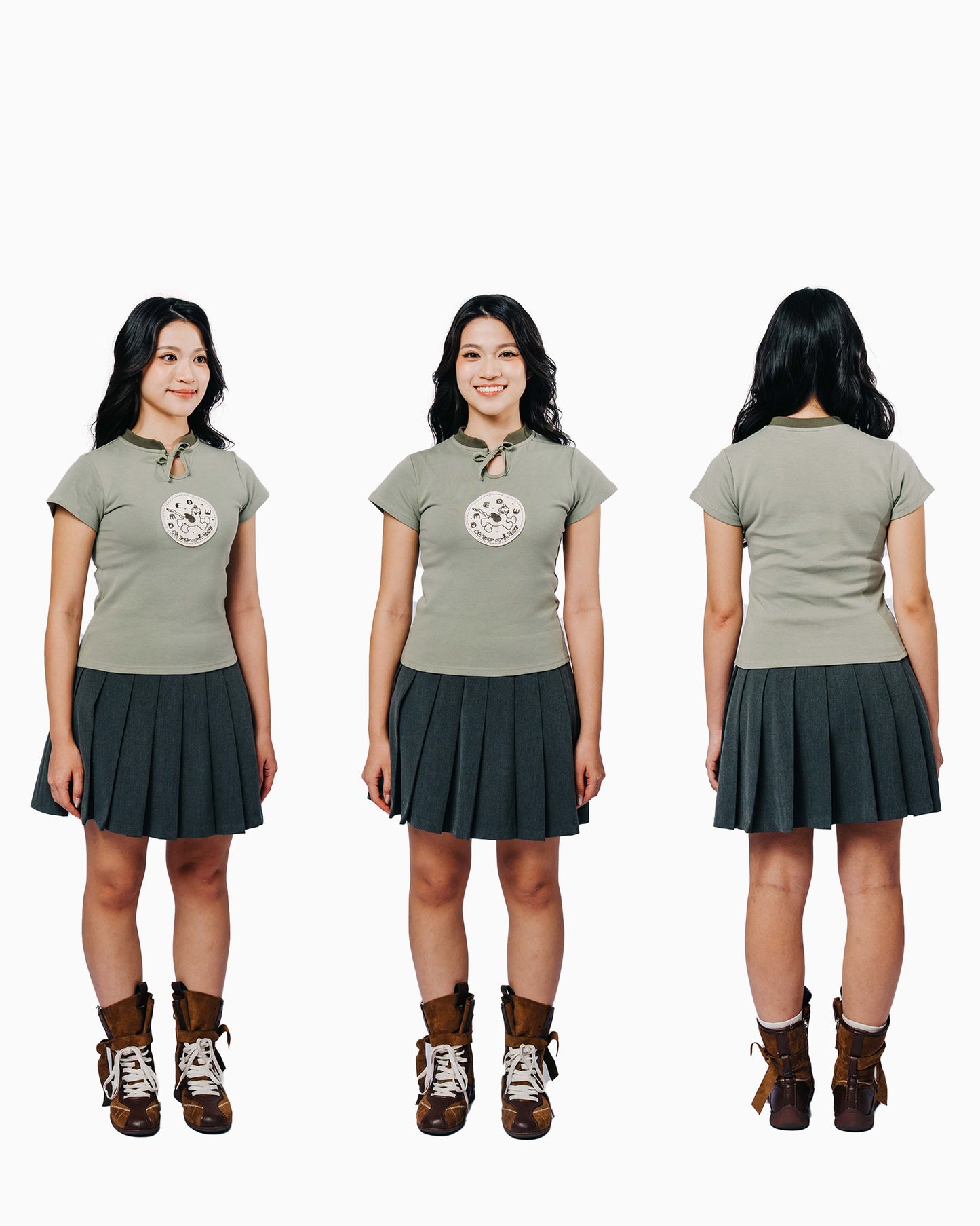 Cheongsam Tee • Olive