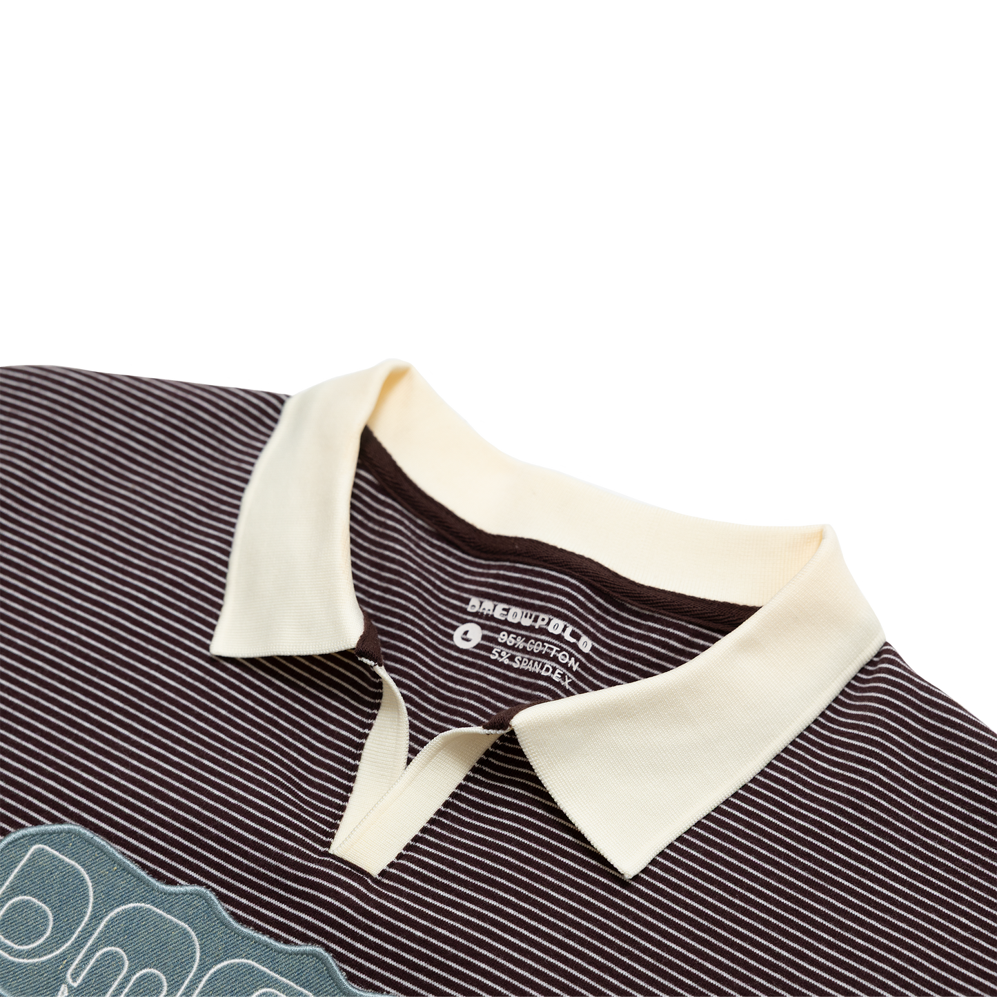 Striped Polo Tee • Choco