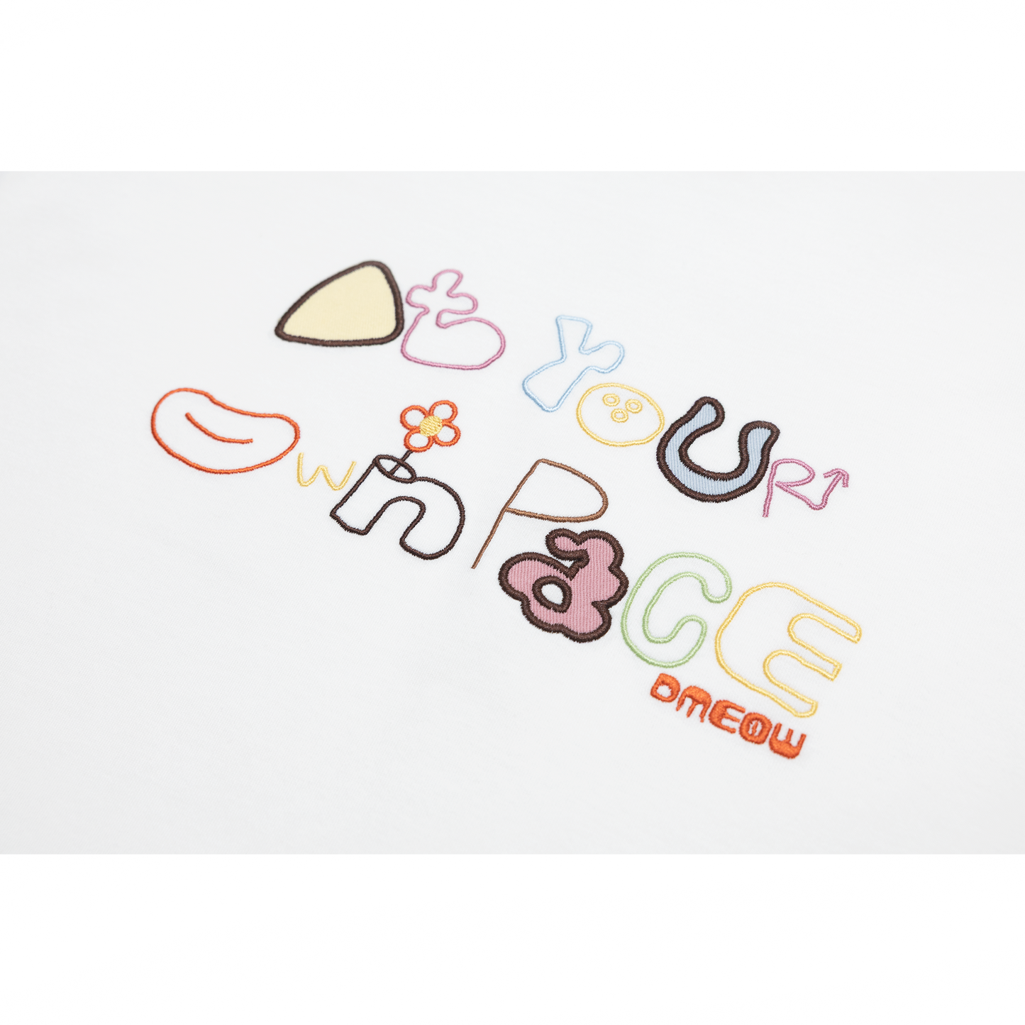 At Your Own Pace Tee • White