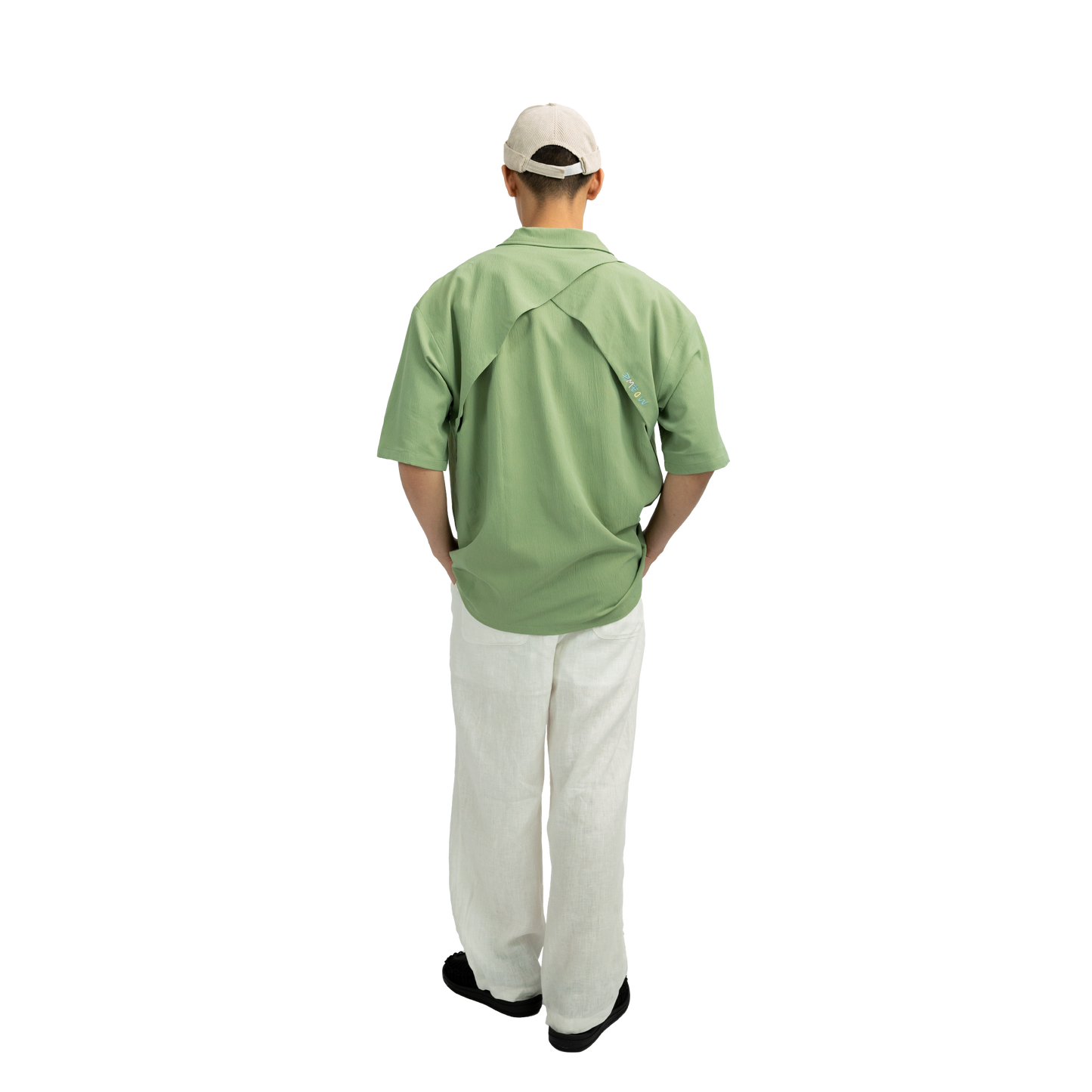 Short Sleeve Relaxed Shirt • Green