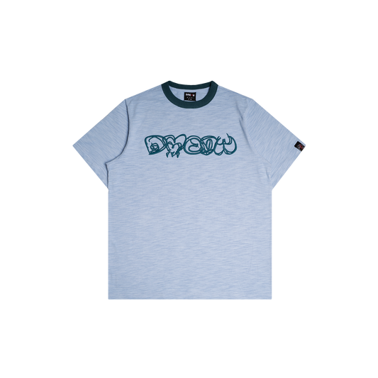 SCRIBBLE LOGO TEE Blue