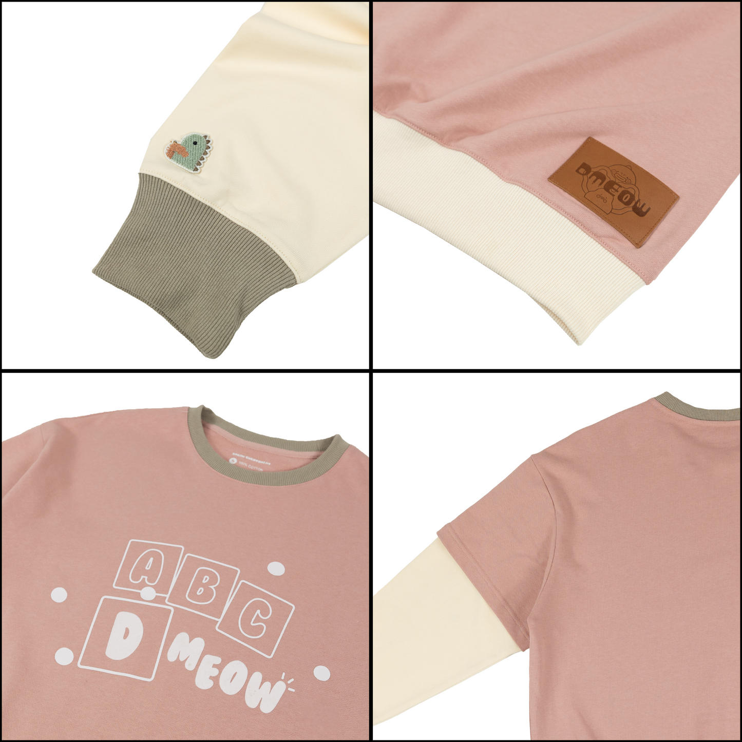ABC Dmeow Sweatshirt • Pink