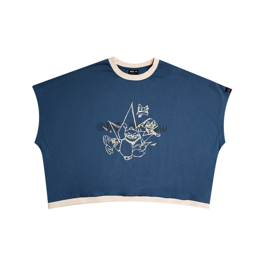 INFAMOUS BOXY TEE Blue