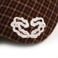 STUDDED LOGO CAP Brown