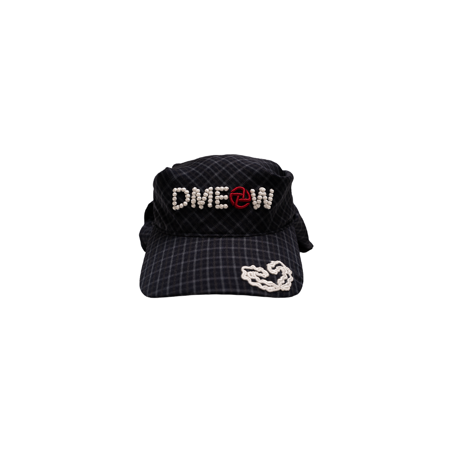STUDDED LOGO CAP Black