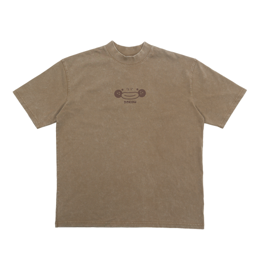 Stoned Wash Tee • Brown