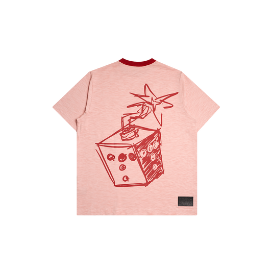 SCRIBBLE LOGO TEE Red
