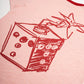 SCRIBBLE LOGO TEE Red