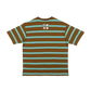 Basic Striped Tee • Pandan Peanut Butter