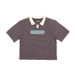 Striped Polo Tee • Choco