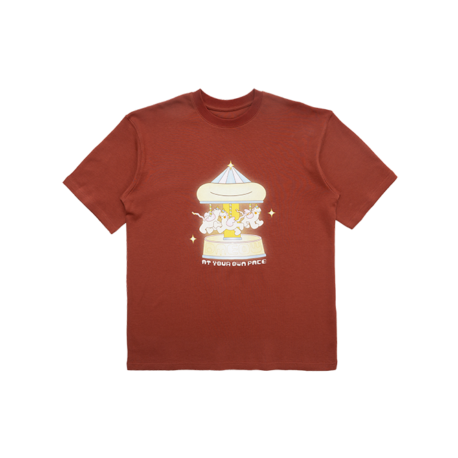 Dmeow-Go-Round Tee • Red