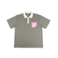 Pocket Polo Tee • Grey