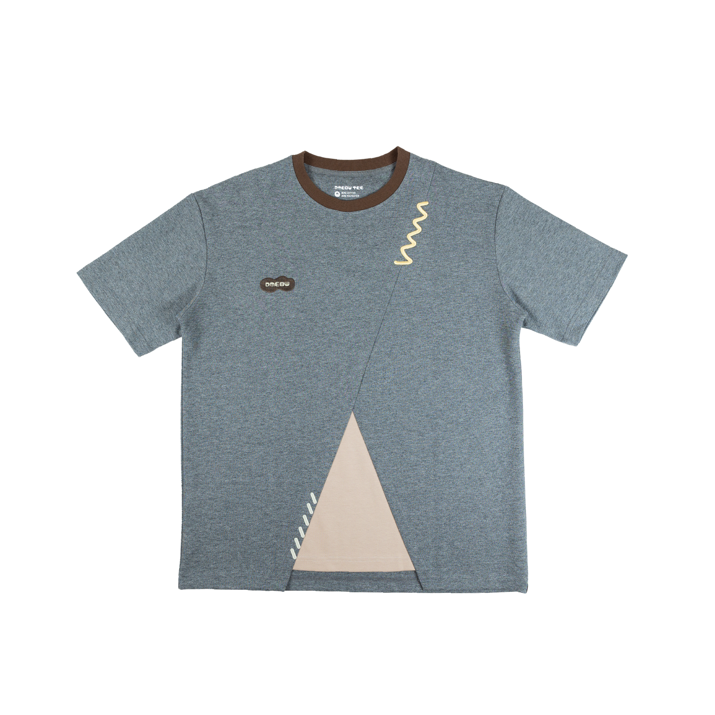 BIY Paneled Tee • Grey