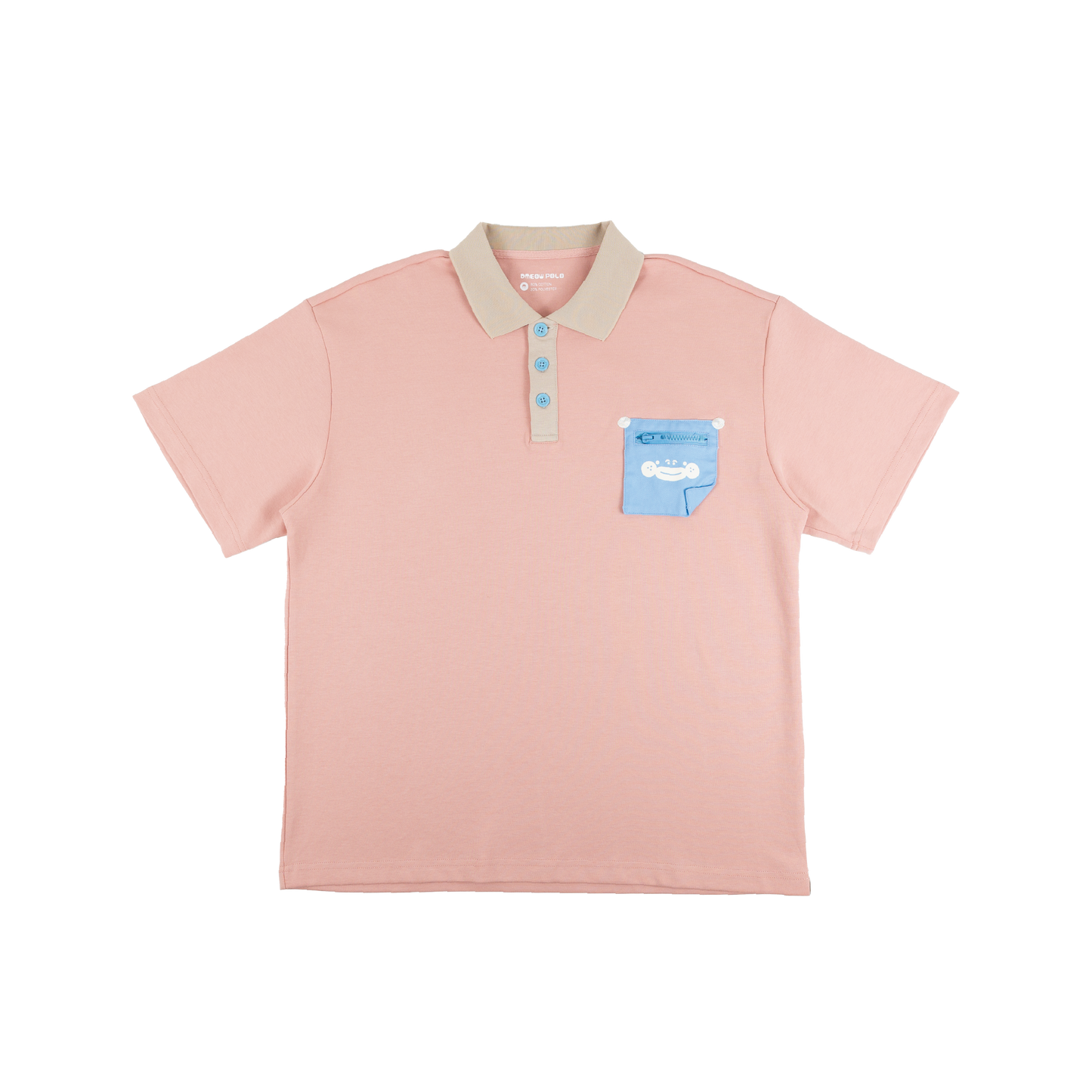 Pocket Polo Tee • Pink