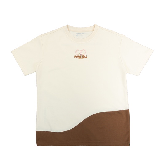 拼接 T 恤 • 米棕色