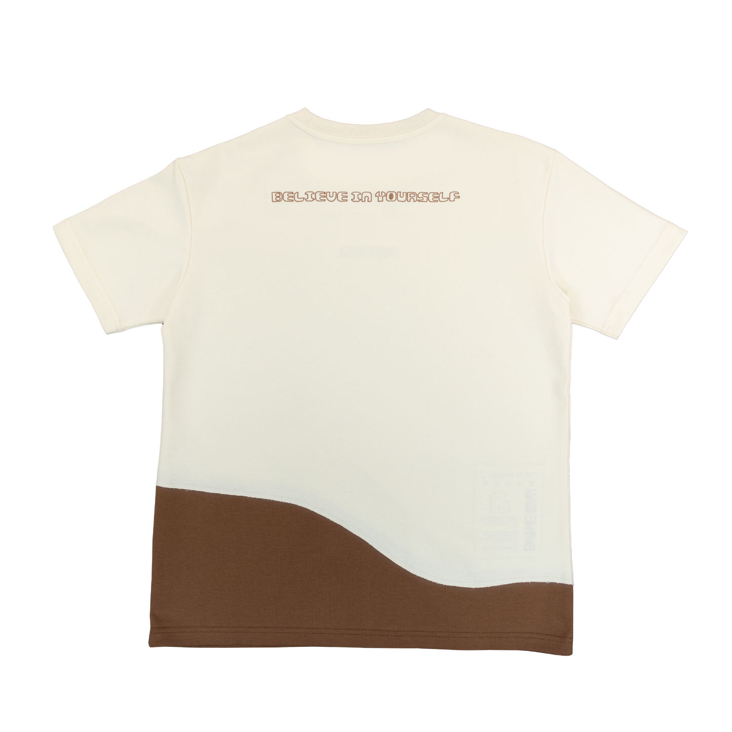 拼接 T 恤 • 米棕色