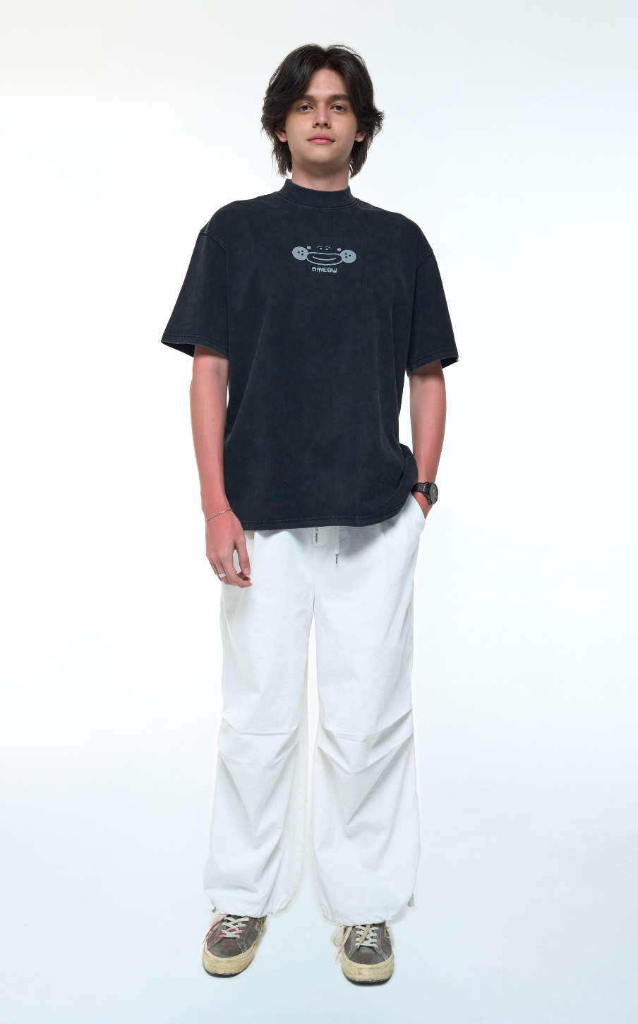 Stoned Wash Tee • Black