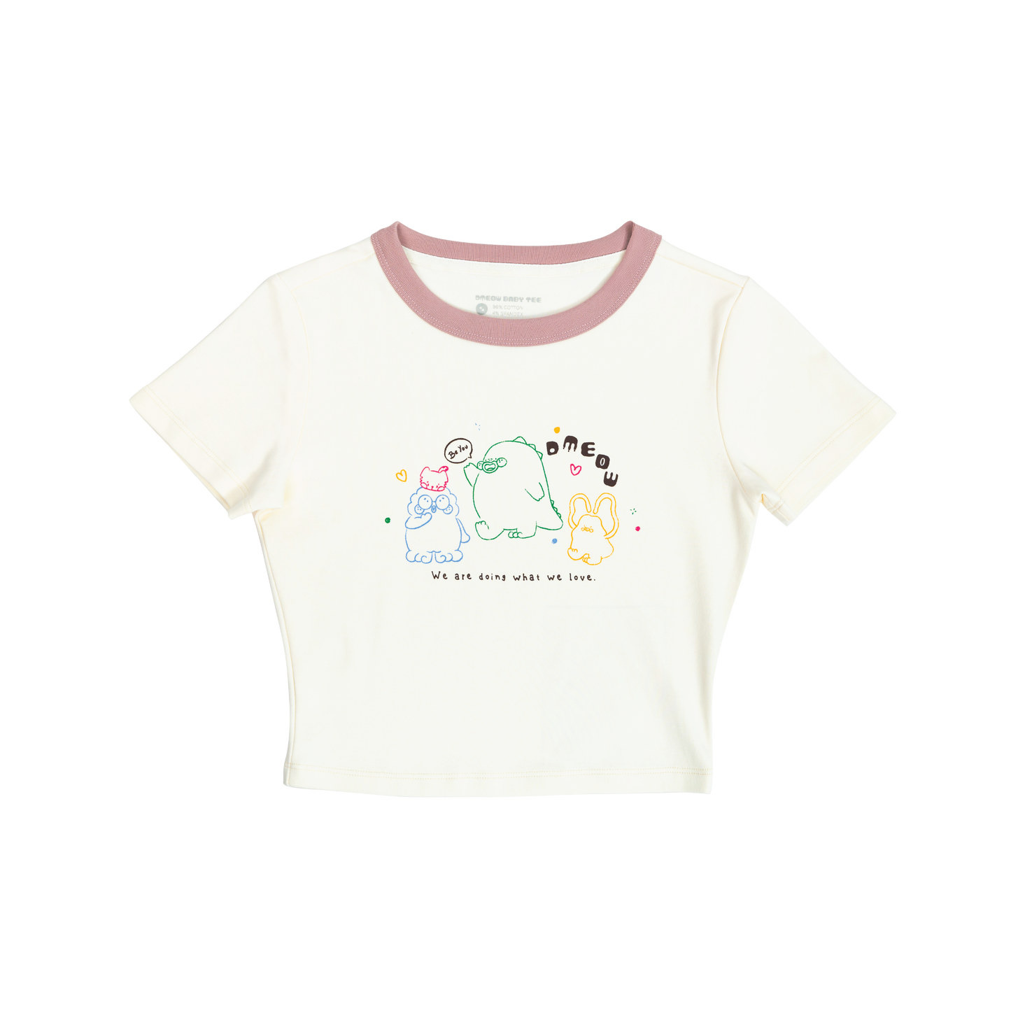 Bestie Doodle Baby Tee 💗 • Cream