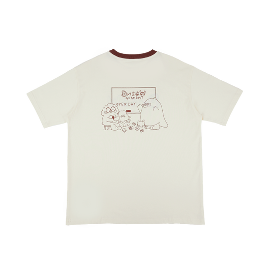 Dmeow Academy Open Day Tee • Cream