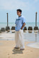 SCRIBBLE LOGO TEE Blue