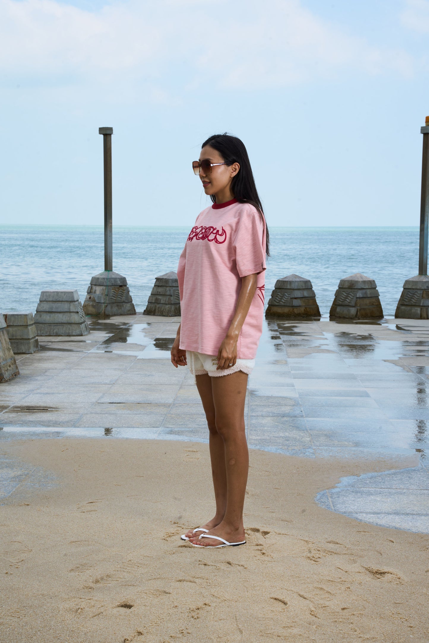 SCRIBBLE LOGO TEE Red