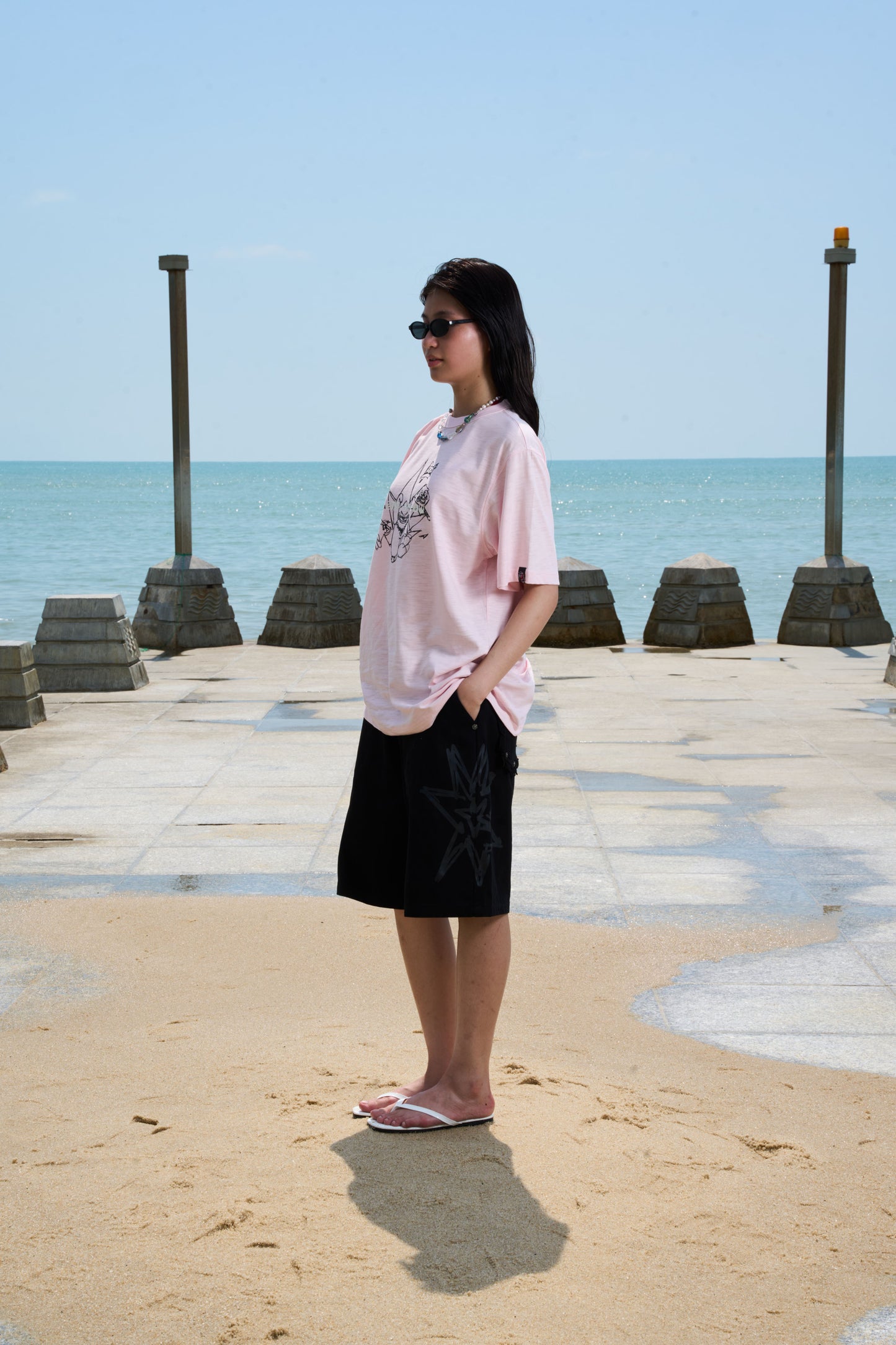 INFAMOUS LOGO TEE Pink